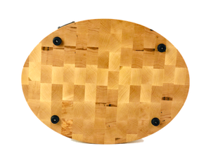 Oval Maple Butcher Block End Grain | Cutting Boards -  LIMBA Woodcraft