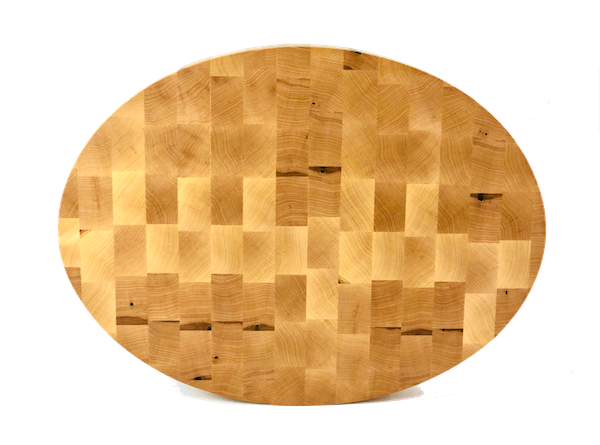 Oval Maple Butcher Block End Grain | Cutting Boards -  LIMBA Woodcraft