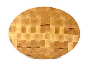 Oval Maple Butcher Block End Grain | Cutting Boards -  LIMBA Woodcraft