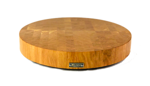 Round Cherry Butcher Block End Grain | Cutting Boards -  LIMBA Woodcraft
