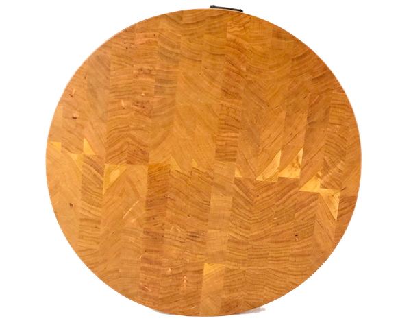 Round Cherry Butcher Block End Grain | Cutting Boards -  LIMBA Woodcraft