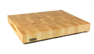 Large Maple Butcher Block Cutting Board With Rubber Feet 24 x 18 x