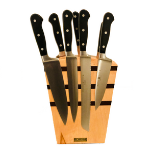 Knife Block - Trapezoid Maple